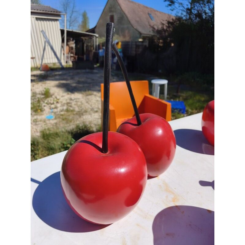 Vintage fruit set in resin and earthenware