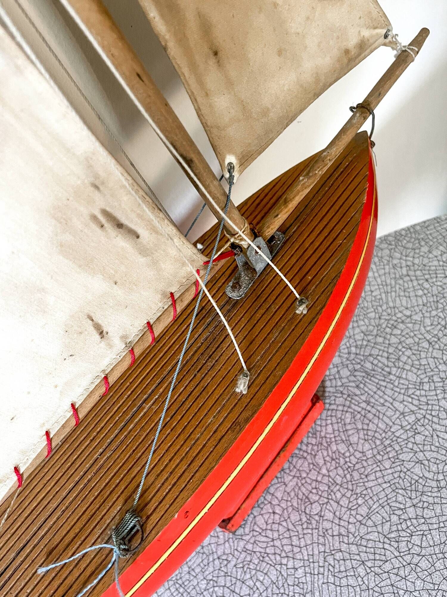 Tirot model 401, vintage toy, French brand basin sailboat
