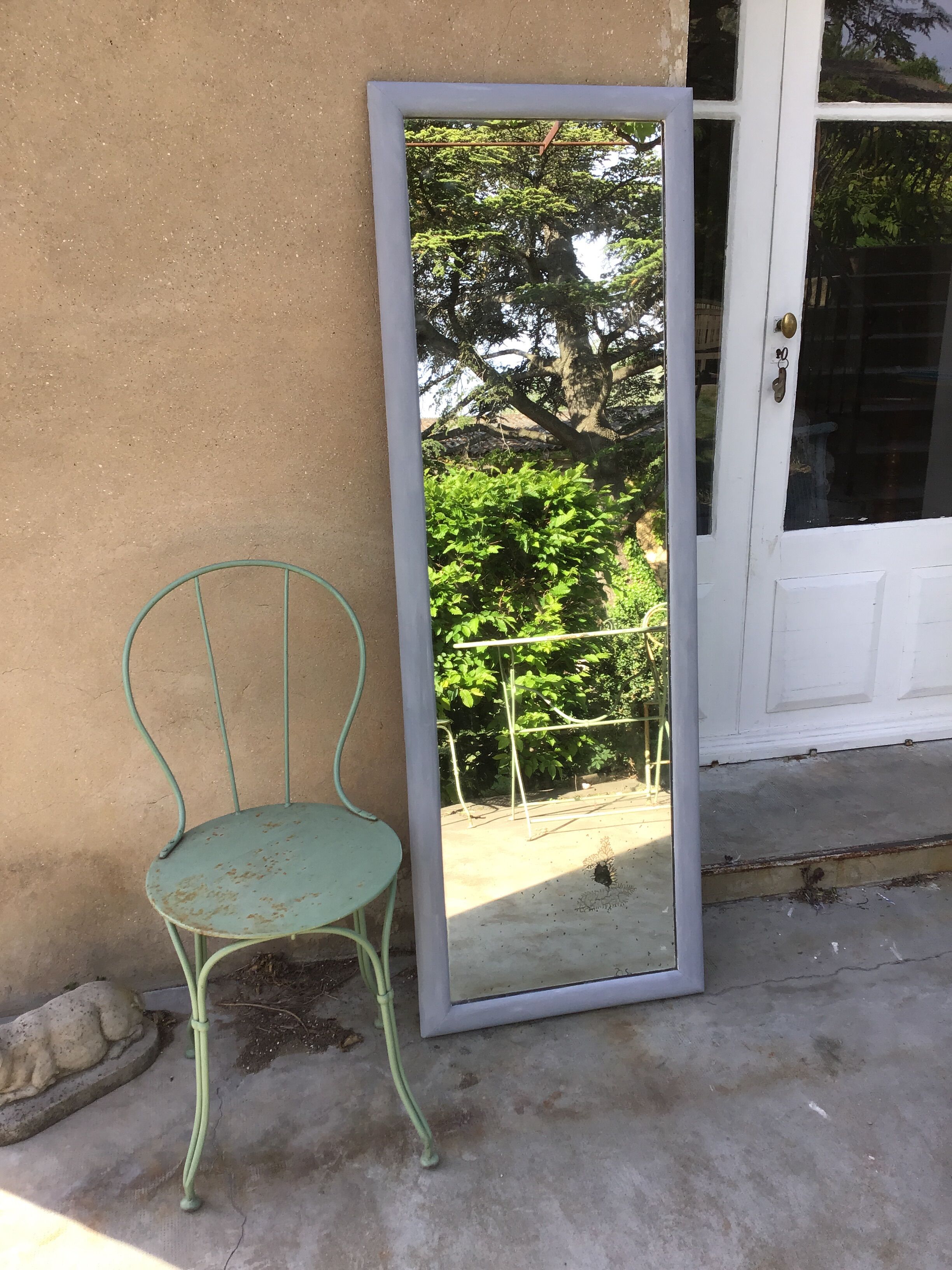 Large old mirror 160x55cm