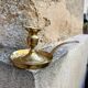 Brass hand candlestick