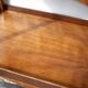 Wooden service with wheels, rolling trolley, rolling bar, wooden lounge furniture, vintage