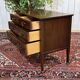 Commode anglaise en acajou et chêne, début XXème