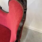 Antique Louis-Philippe velvet sofa