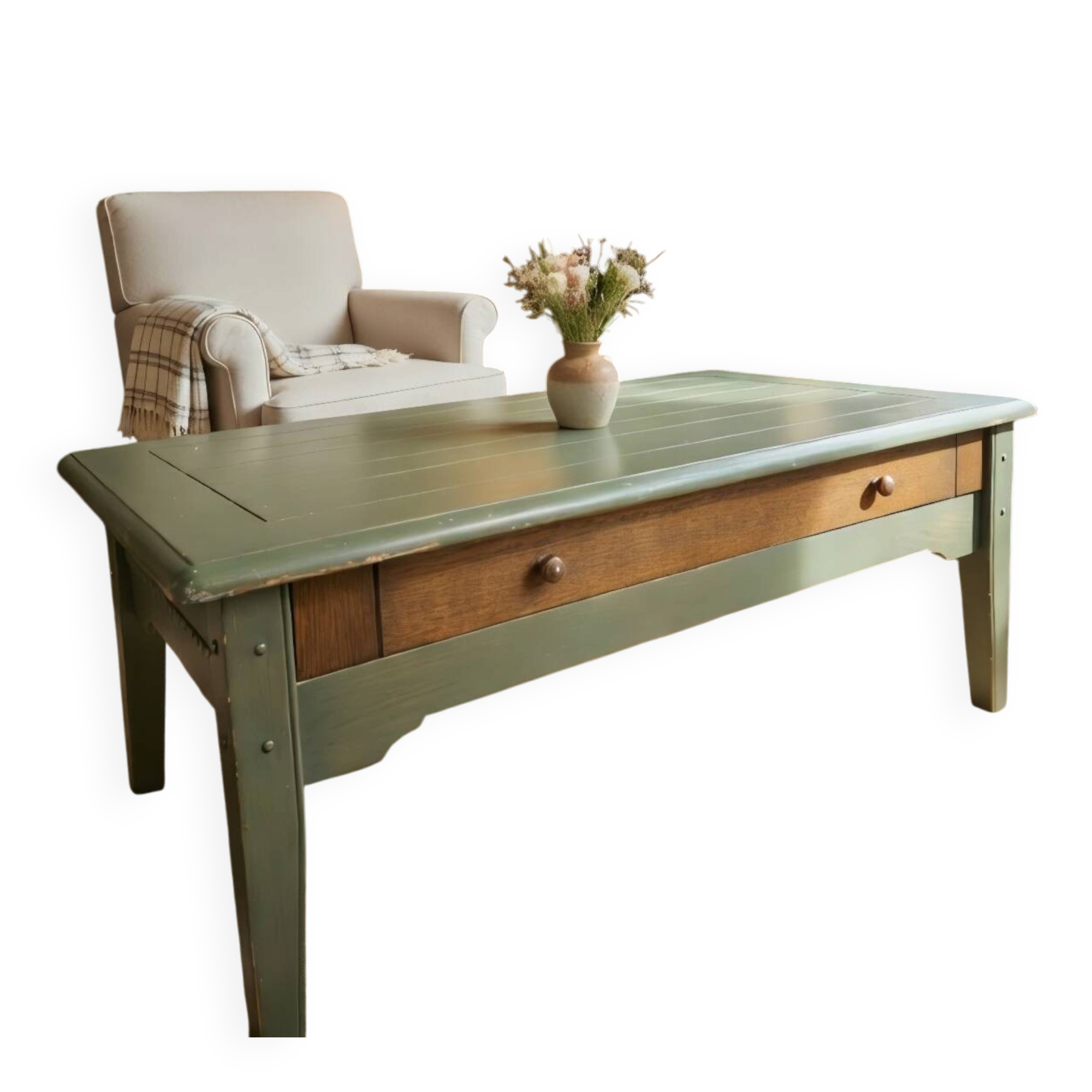 Vintage Country Farmhouse Coffee Table