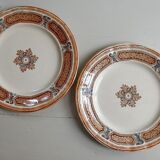 2 assiettes terre de fer Saint-Amand