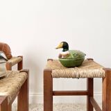 Ceramic duck signed Michel Caugant