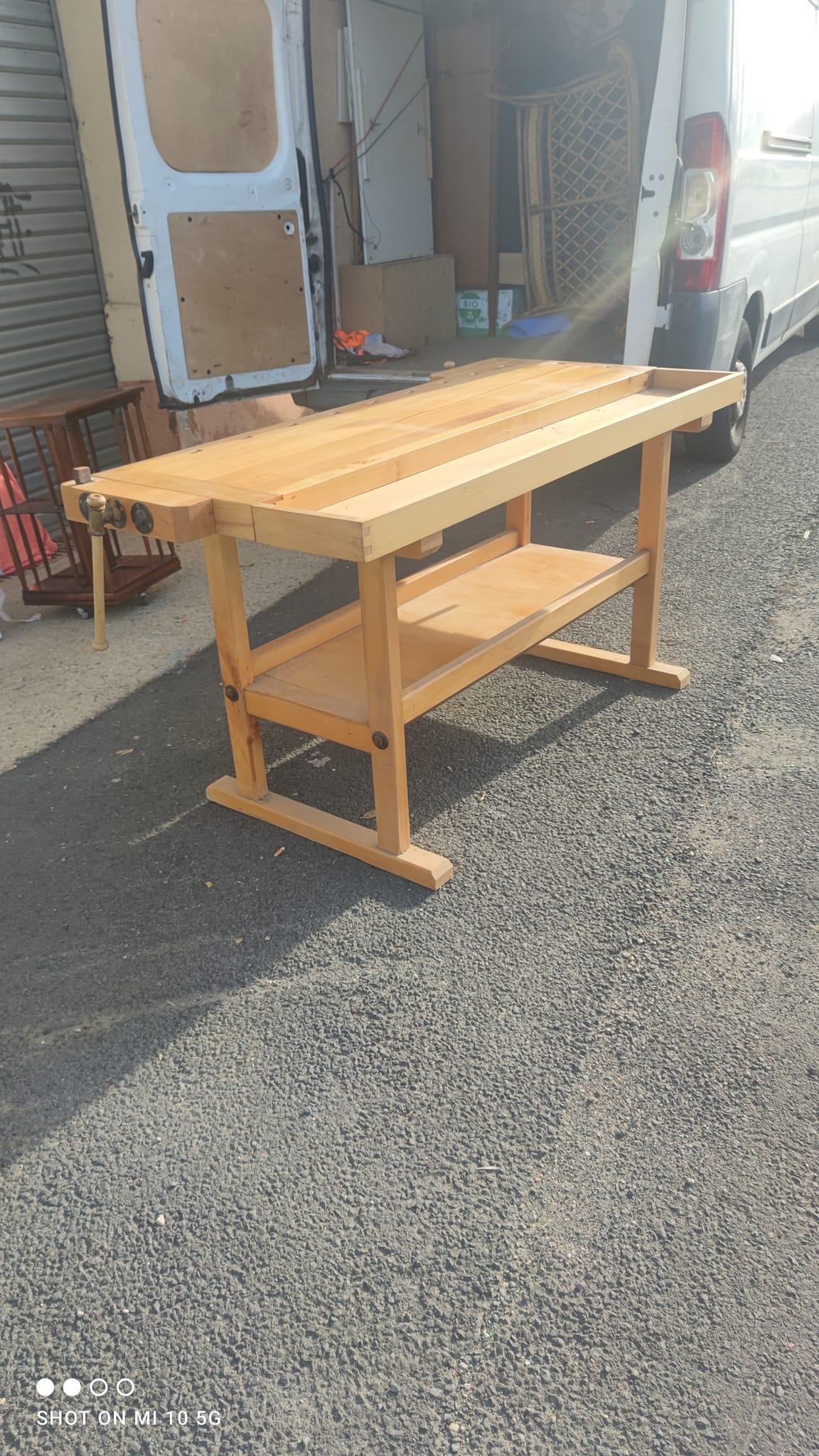 Solid beech workbench