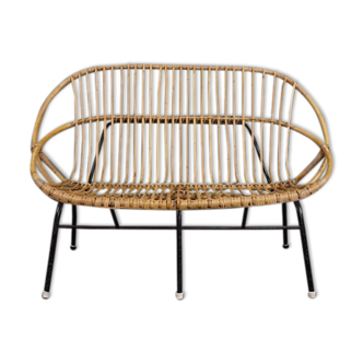 Rattan sofa Dutch Design 1960