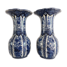 Paire de vases modèle Delfts Boch