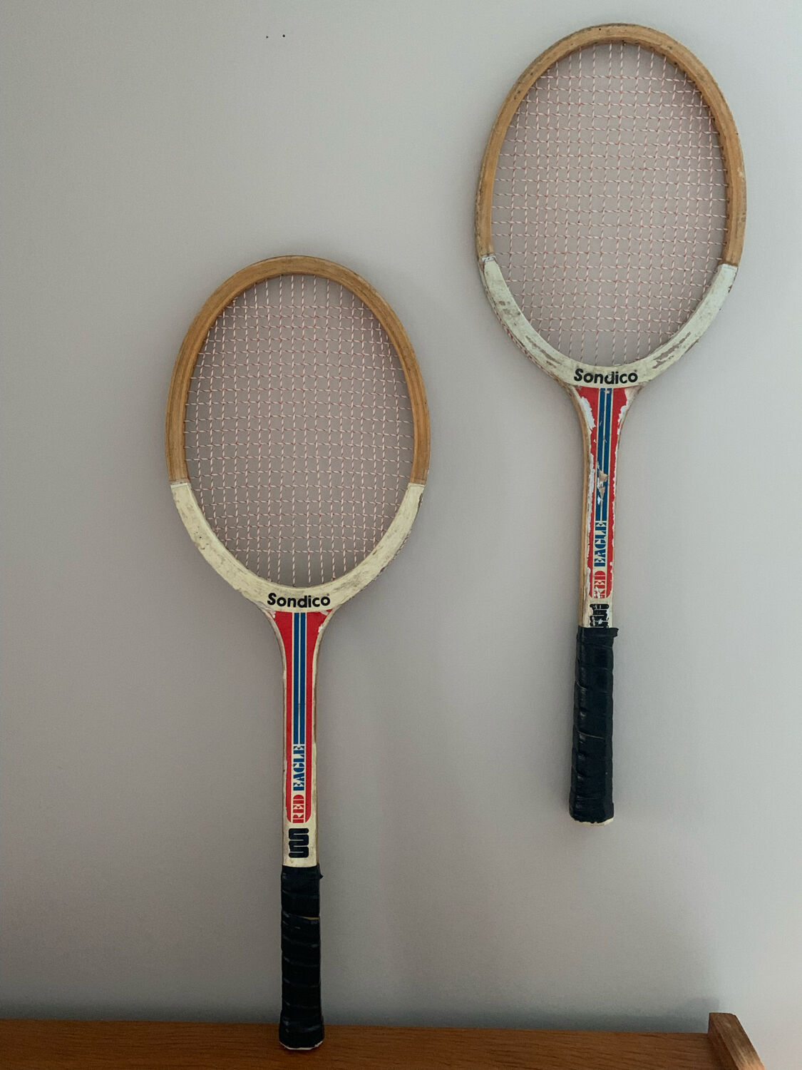 Vintage tennis rackets