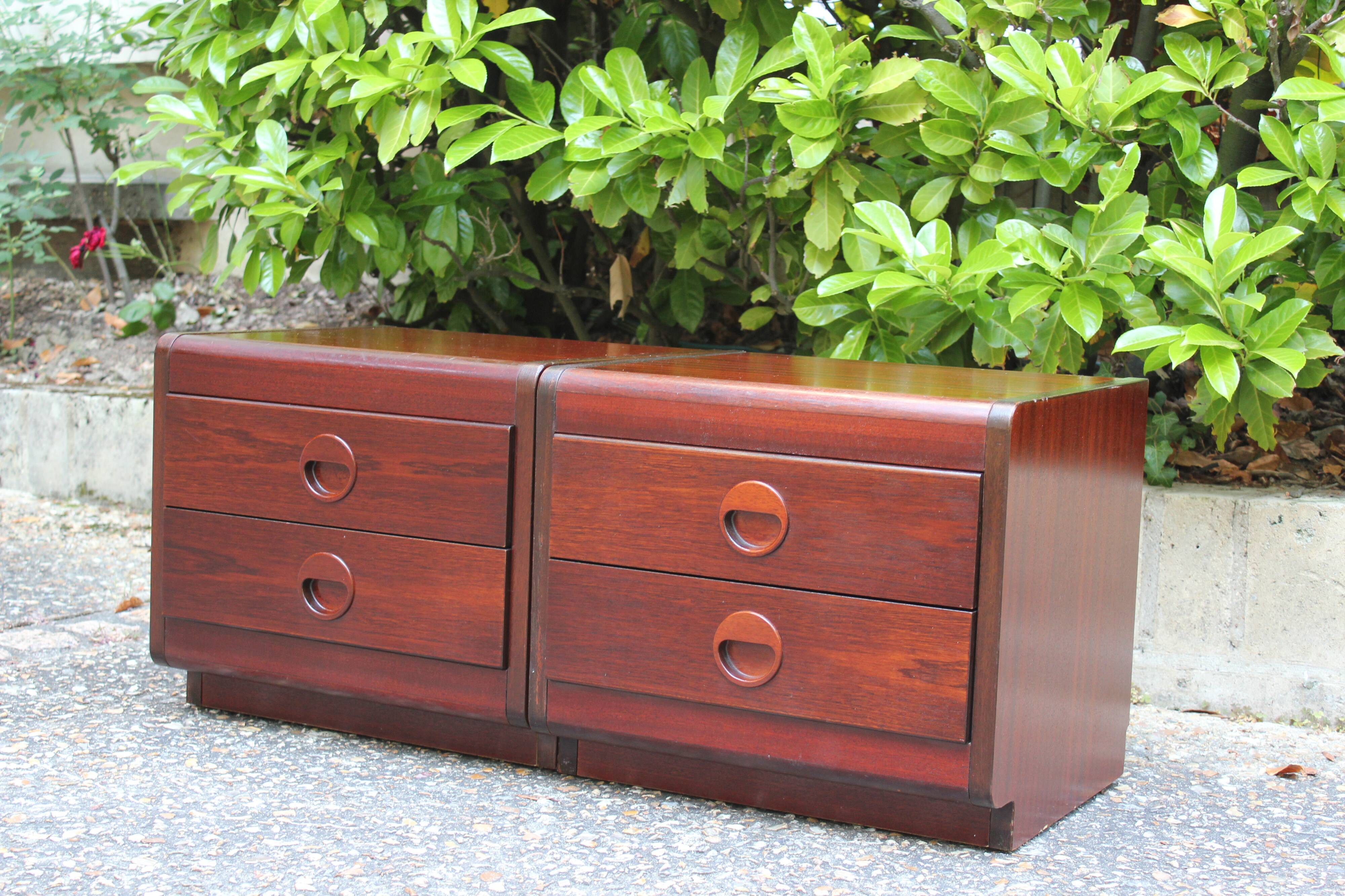 Paire de tables de chevet scandinave