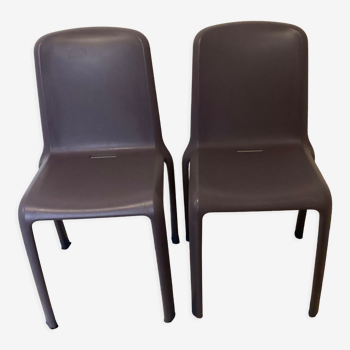 Pair of Pedrali chairs, Italian design