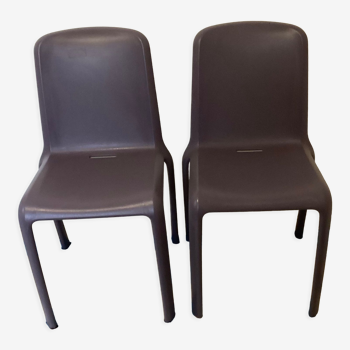 Paire de chaises Pedrali, design italien