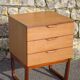 EUROPA vintage drawer unit, bedside table, end table, small chest of drawers