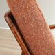 Vintage rust bronze armchair Scandinavian design 1960