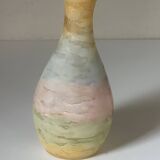 Acidulated art glass vase signed Galiano vintage 80s