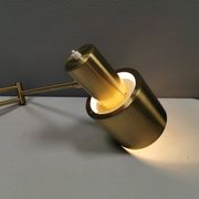 Horisont wall lamps in brass, designed by Jo Hammerborg in 1969, for Danish Fog&Mørup.