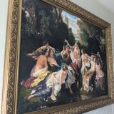 Painting Florinda after Franz Xaver Winterhalter 1853 - copy made by the artist SEIN AUNG 1990