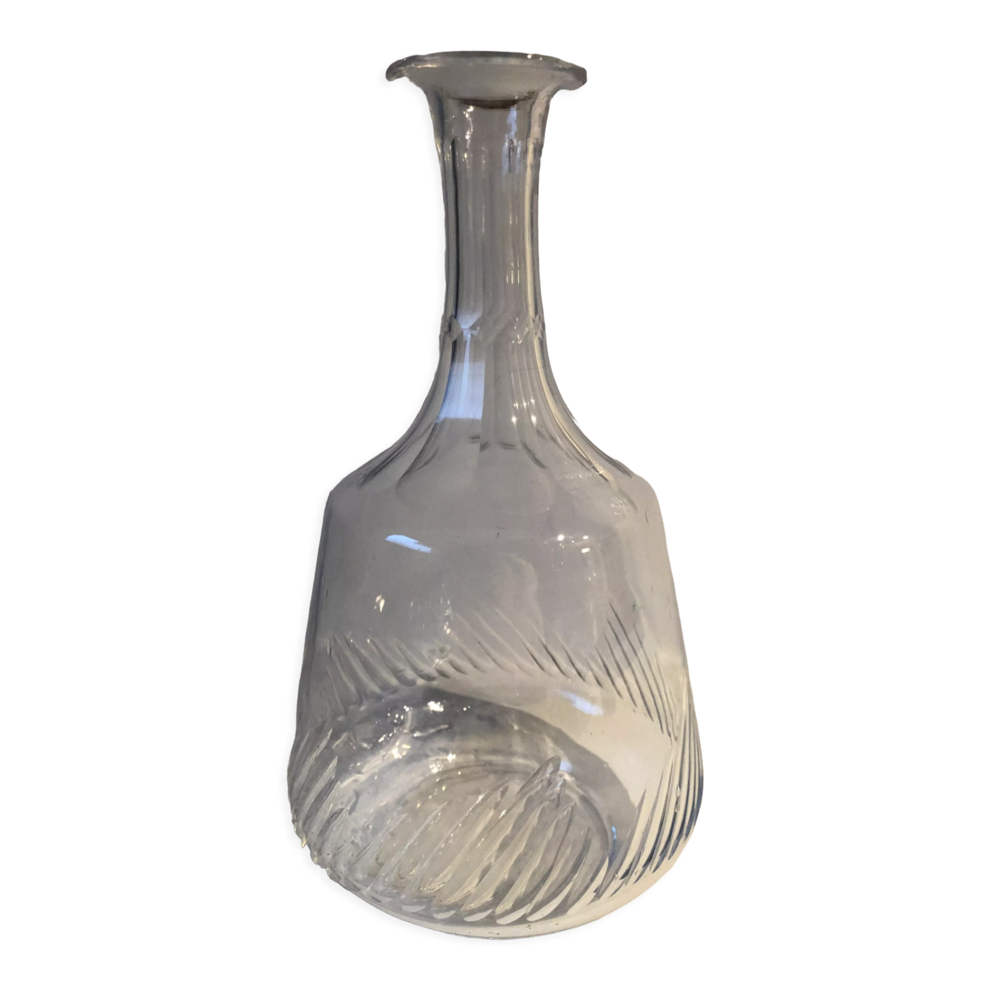 Carbed glass decanter