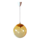 Amber bubbles glass pendant light