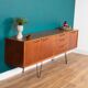 Retro Teak 1960s Long Jentique Classic Mid Century Sideboard Hairpin Legs