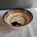 Henriot Quimper salad bowl, Breton bust
