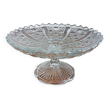 Glass fruit bowl on foot