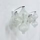 Mid-century Tulipan glass pair of sconces by Kalmar, Austria, 1960s
