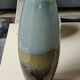 Large Cylindrical Vase in Murano Blown Art Glass/Gold Glitter