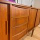 Danish four-drawer teak sideboard, 1960s