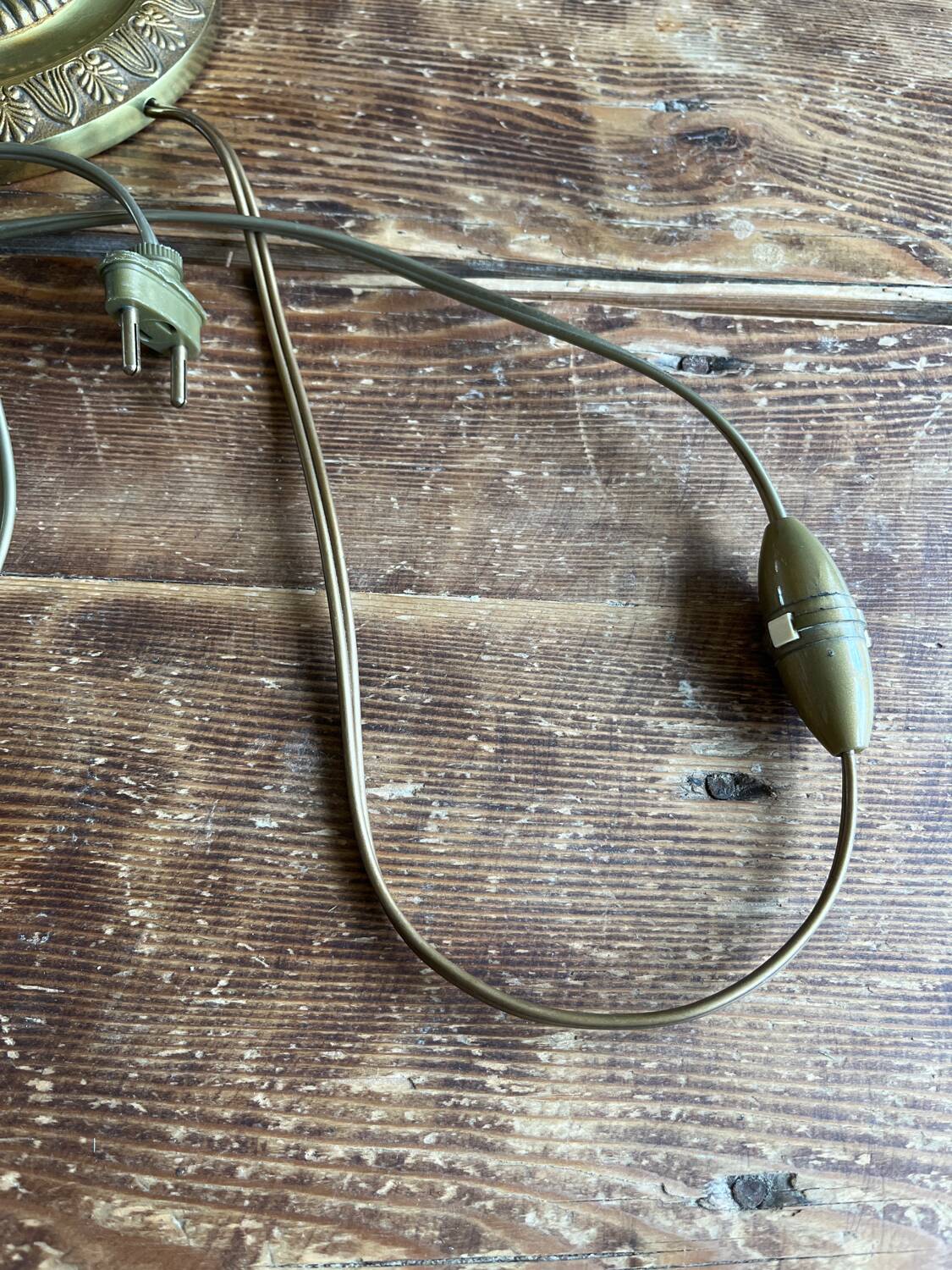 Vintage brass living room lamp