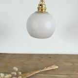 Vintage opaline golden thread walking lamp