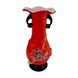 Vase Murano rouge années 70