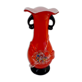 Vase Murano rouge années 70