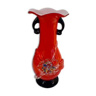 Vase Murano red 70s