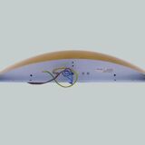 Set of 4 large Kalmar golden brass sconces