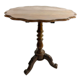 Folding swivel pedestal table side table