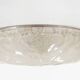 Large glass and polished metal glass flush mount lights by Sische, Germany