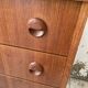 Modernist teak secretary desk, 1950s