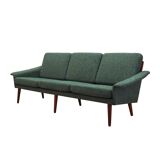 Canapé vert, design danois, années 1970, production : Danemark