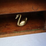 Country wall display in old walnut wood