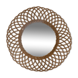 Rattan sun mirror