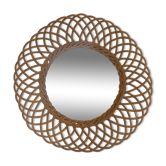 Rattan sun mirror
