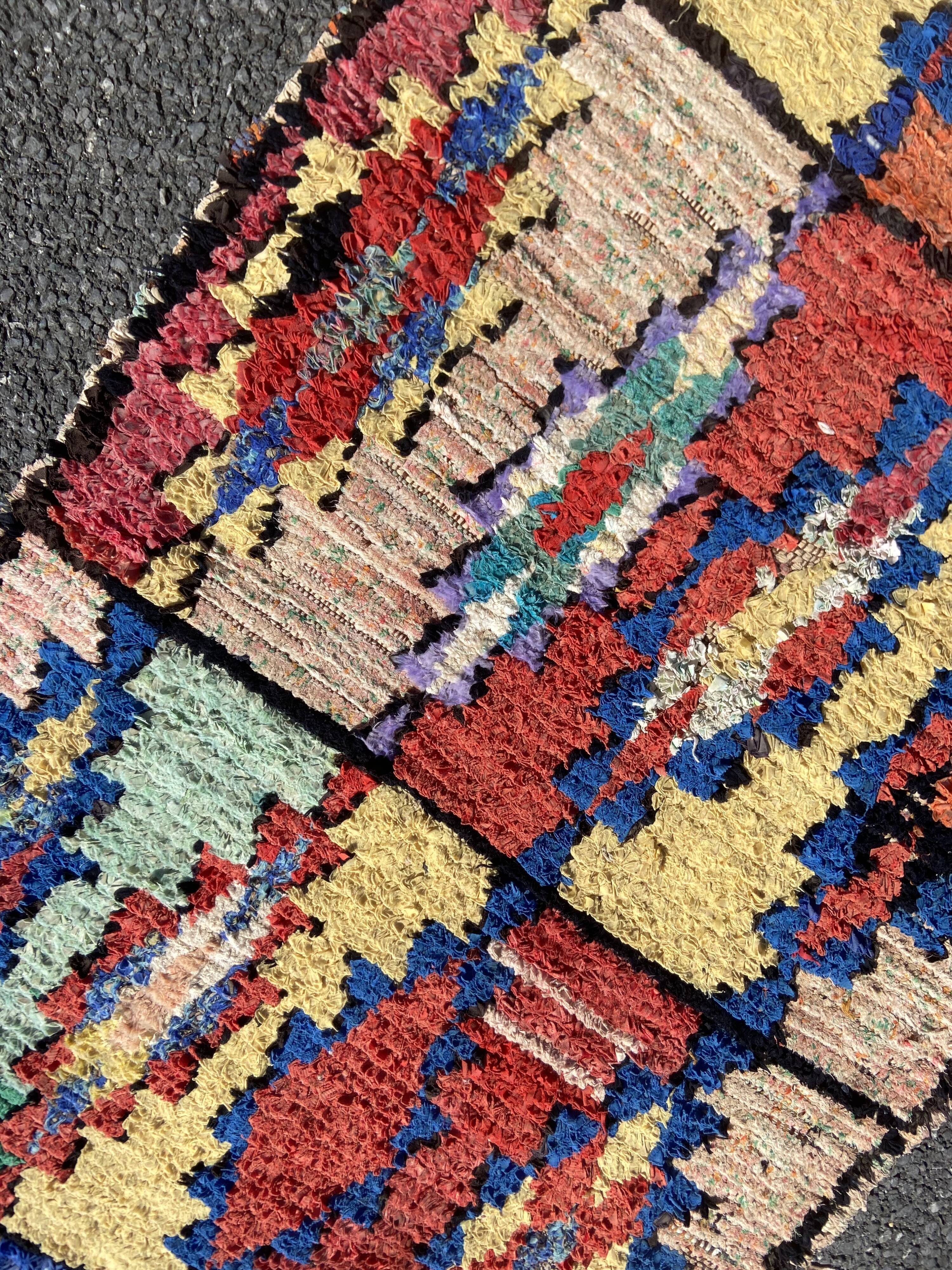 Berbere boucherouite carpet 95x220 cm