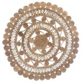 Bohemian carpet round jute 120 cm