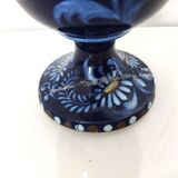 Small blue vase with birds