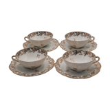 4 tea cup Limoges porcelain