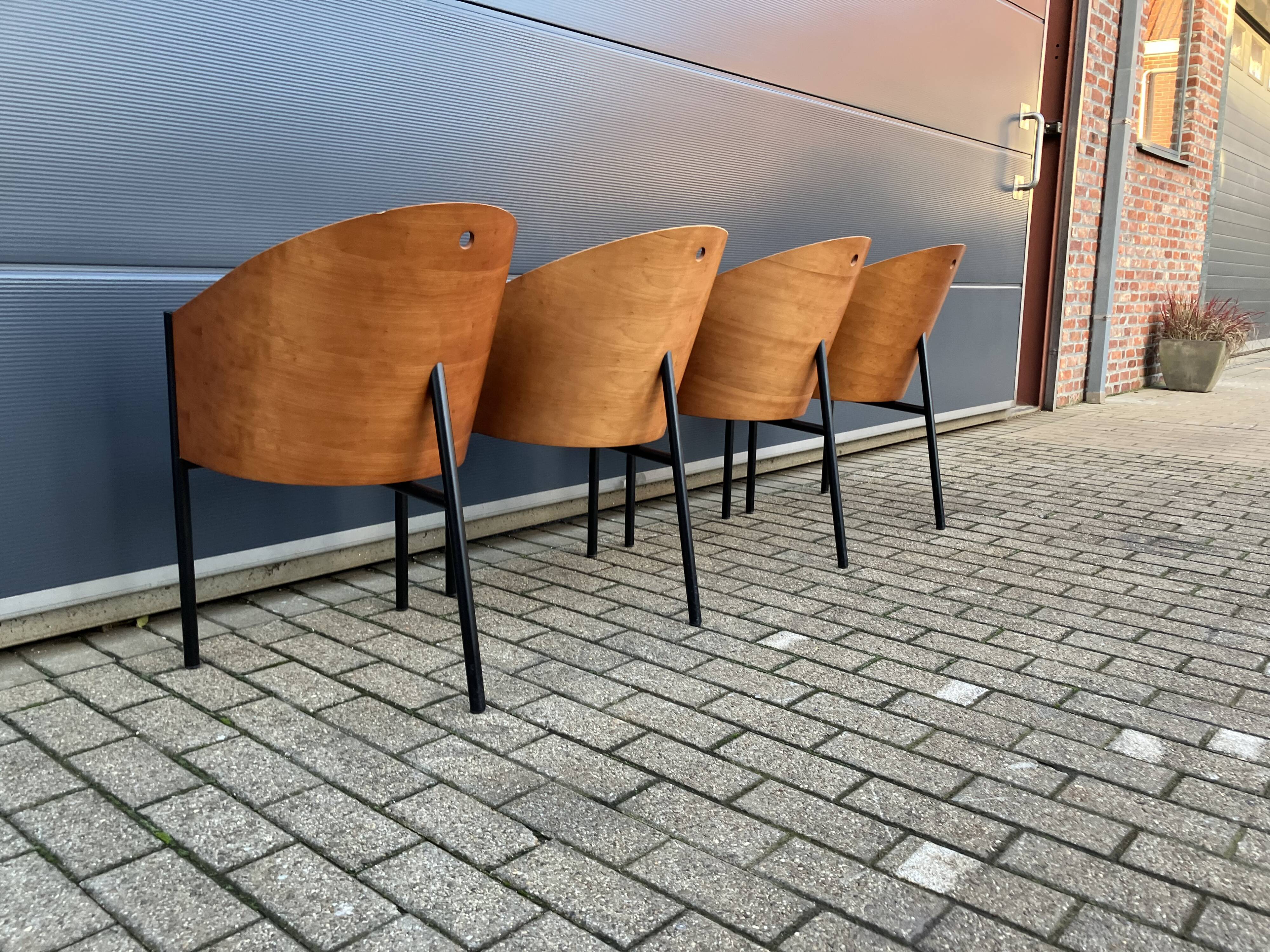 4x originaux chaises Costes Philippe Starck Aleph Driade
