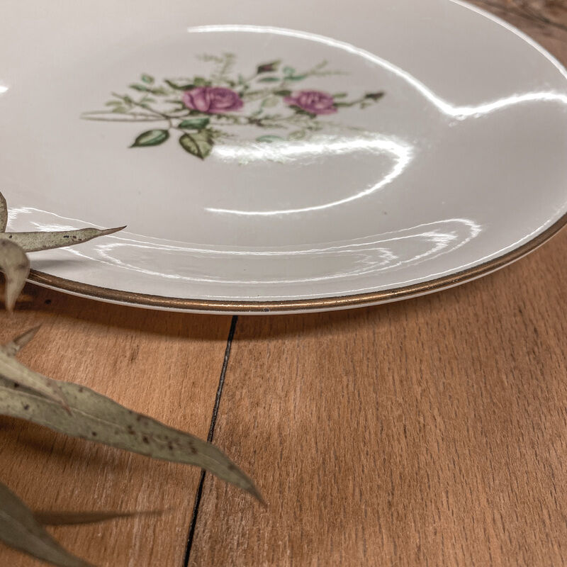 Plate gien pompadour fleuries