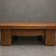 Brutalist coffee table / side table in oak – 1970s